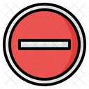 No Entry Stop Forbidden Icon