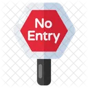 No Entry Board Placard Roadboard Icon