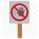 No Entry Signboard Board Icon