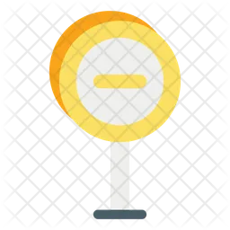 No Entry Sign Board Flag Icon