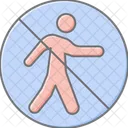 No Entry Sign Lineal Color Icon Icon