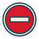 No Entry Prohibited Forbidden Icon