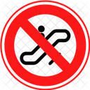 No Escalator Block Escalator Not Allowed Icon