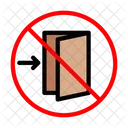 Stop Exit Banned Icon