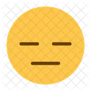 No Expression Emotionless Blank Icon