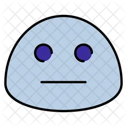 No expression Emoji Icon