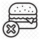 No Fast Food Forbidden Icon