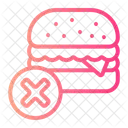 No Fast Food Stop Fast Food Icon