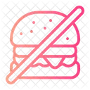 No Fast Food Prohibited Icon