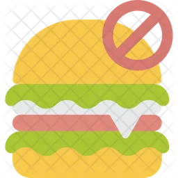 No Fast Food  Icon