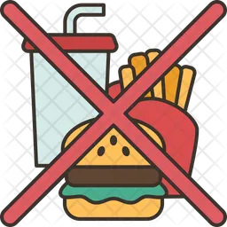 No Fast Food  Icon