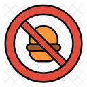 No Junk Food No Burger No Food Icon