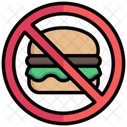 No Fast Food  Icon