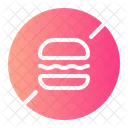No Fast Food Healthcare And Medical Diet Icon