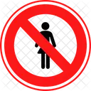 No Female Female Employee Icon