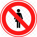 No Female Female Employee Icon