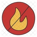 No Fire No Flame No Burning Icon