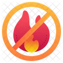 No Fire No Fire Allowed Flame Icon