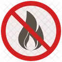 No Flame Sign Icon