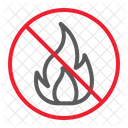 Fire Flame Stop Icon