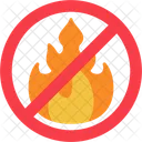 No Fire Safety Sign Icon