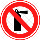 No Fire Extinguisher Safety Fire Extinguisher Icon