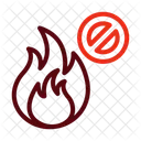 No Fire Prohibition Forbidden Icon