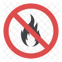 No Fire Sign Icon