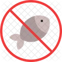 No Fish No Seafood Vegan Icon
