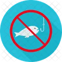 No Fishing Ban Fish Icon