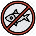 No Fishing Sign Warning Symbol Stop Icon