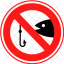 No Fishing Restriction Prohibition Icon