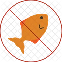No Fishing Prohibited Activity Ban Fishing Icon