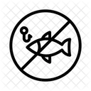 No Fishing Warning Caution Icon