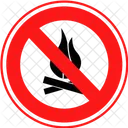 No Flame No Fire Forbidden Icon