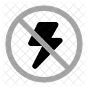No Flash Warning Prohibition Icon