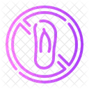 No Flip Flops Flip Flops Forbidden Sign Icon