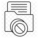 No Folder Block Folder Block Document Icon