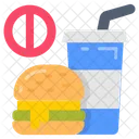No Food Food Prohibited Banned Food Icon