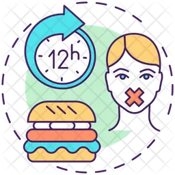 No food for 12 hours  Icon