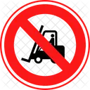 No Fork Lift Fork Lift Forklift Truck Icon
