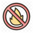 Prohibicion Prohibido Fuego Icono