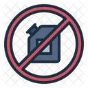 No Fuel Ban Fuel Fuel Forbidden Icono