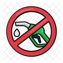No Fuel Filled Line Icono