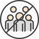 Gathering Avoid Crowd Group Icon