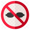 No Glases Eye Accessory Icon