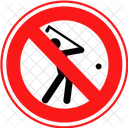 Prohibido El Golf No Se Permite El Golf Esta Prohibido El Golf Icono