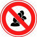 No Group Of People Prohibited Prohibition Icon