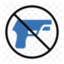 무기 권총 금지 아이콘