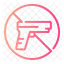 No Gun Prohibition Forbidden Symbol Weapons Police Equipment Icon